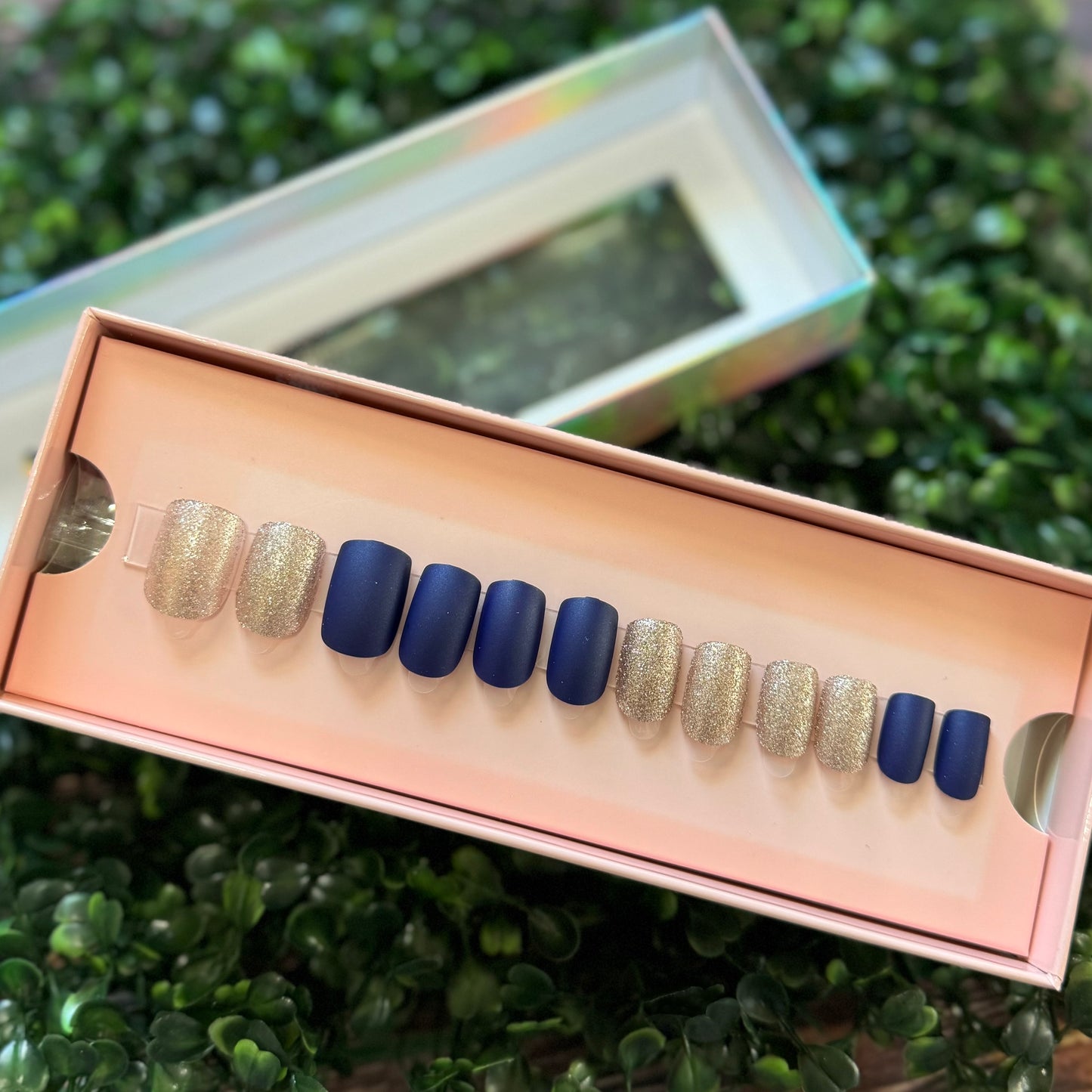 Starry Night Press on Nails