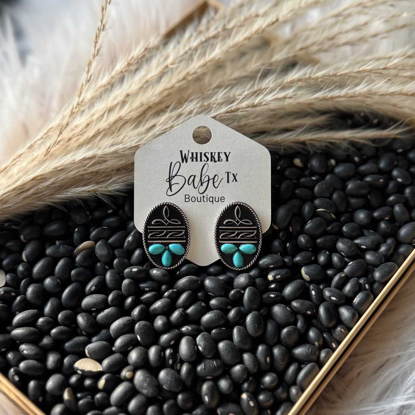 Saddleridge Silvertone Stud Earrings