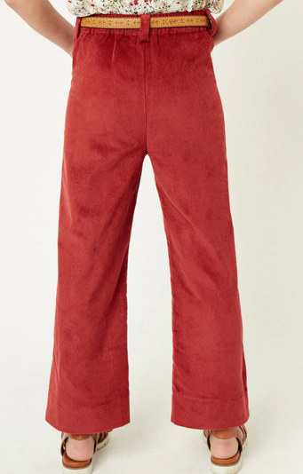 Girls' Corduroy Wide Leg Pants