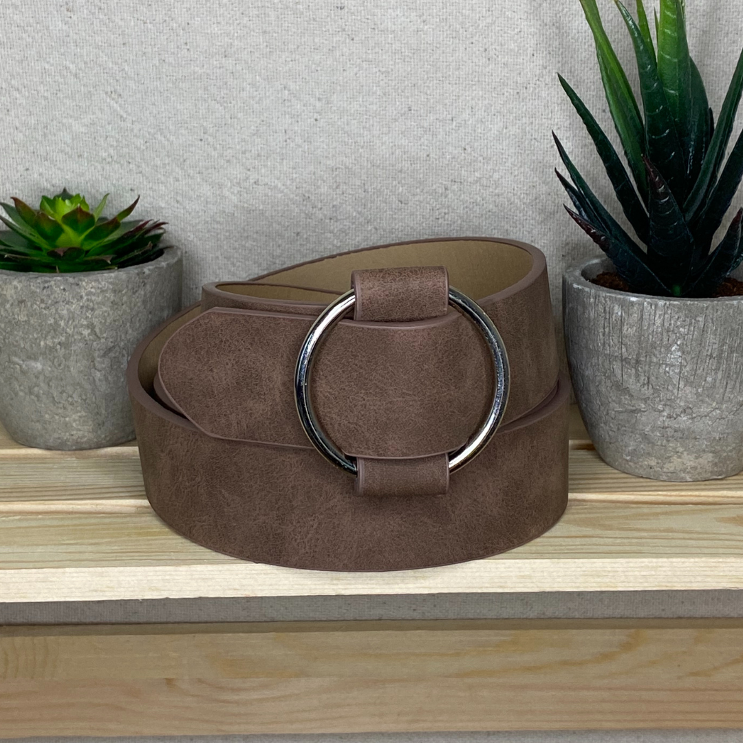 Brown Adjustable Belt