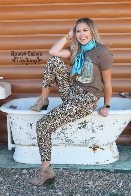 Leopard Print Joggers