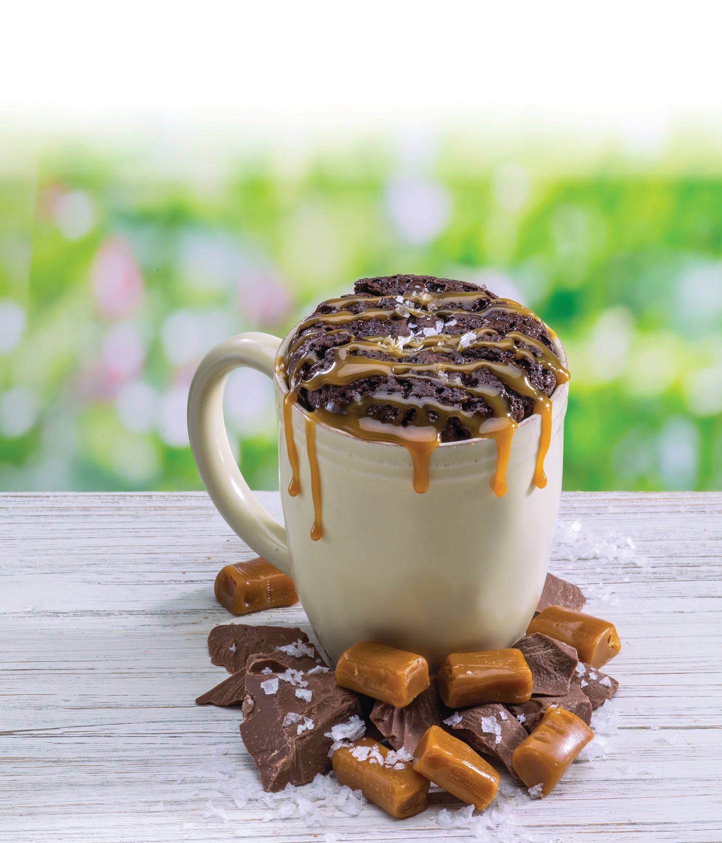 Salted Caramel Microwave Brownie Single