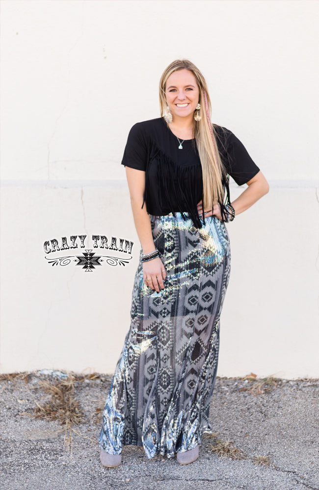 Westward Wonder Skirt Aztec Sparkle