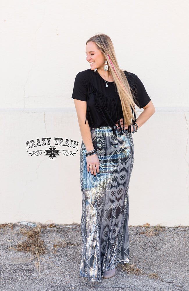 Westward Wonder Skirt Aztec Sparkle