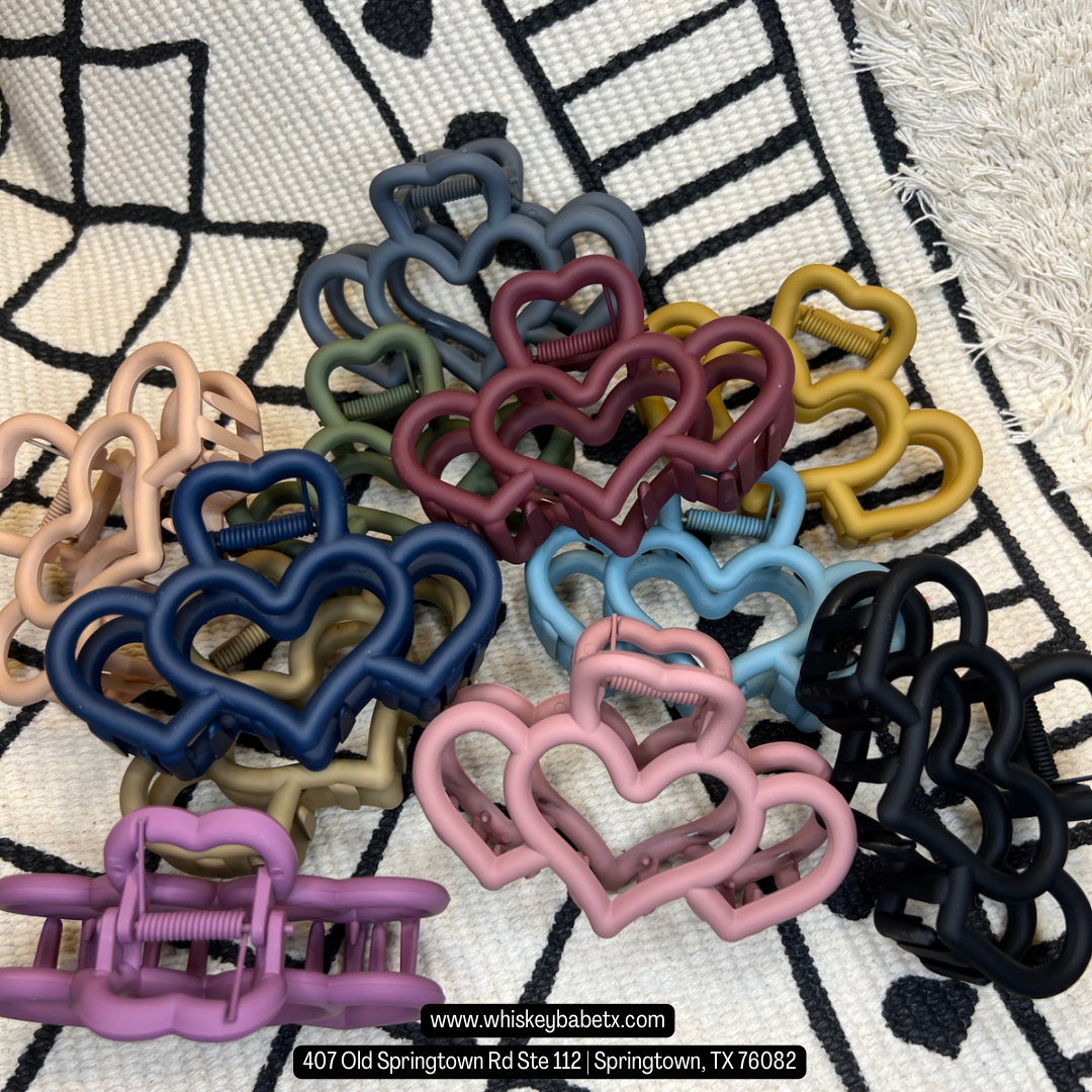 Heart Claw Clips