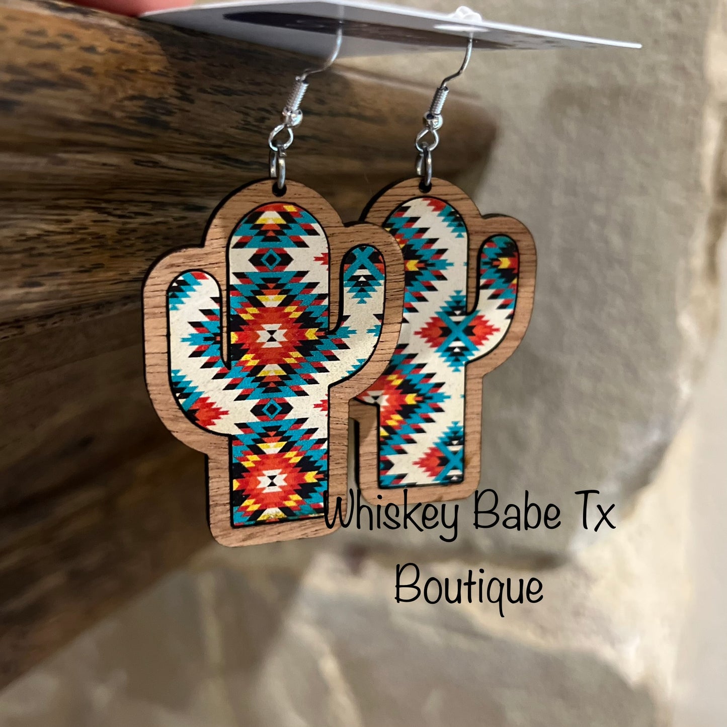 Aztec Cactus Dangles