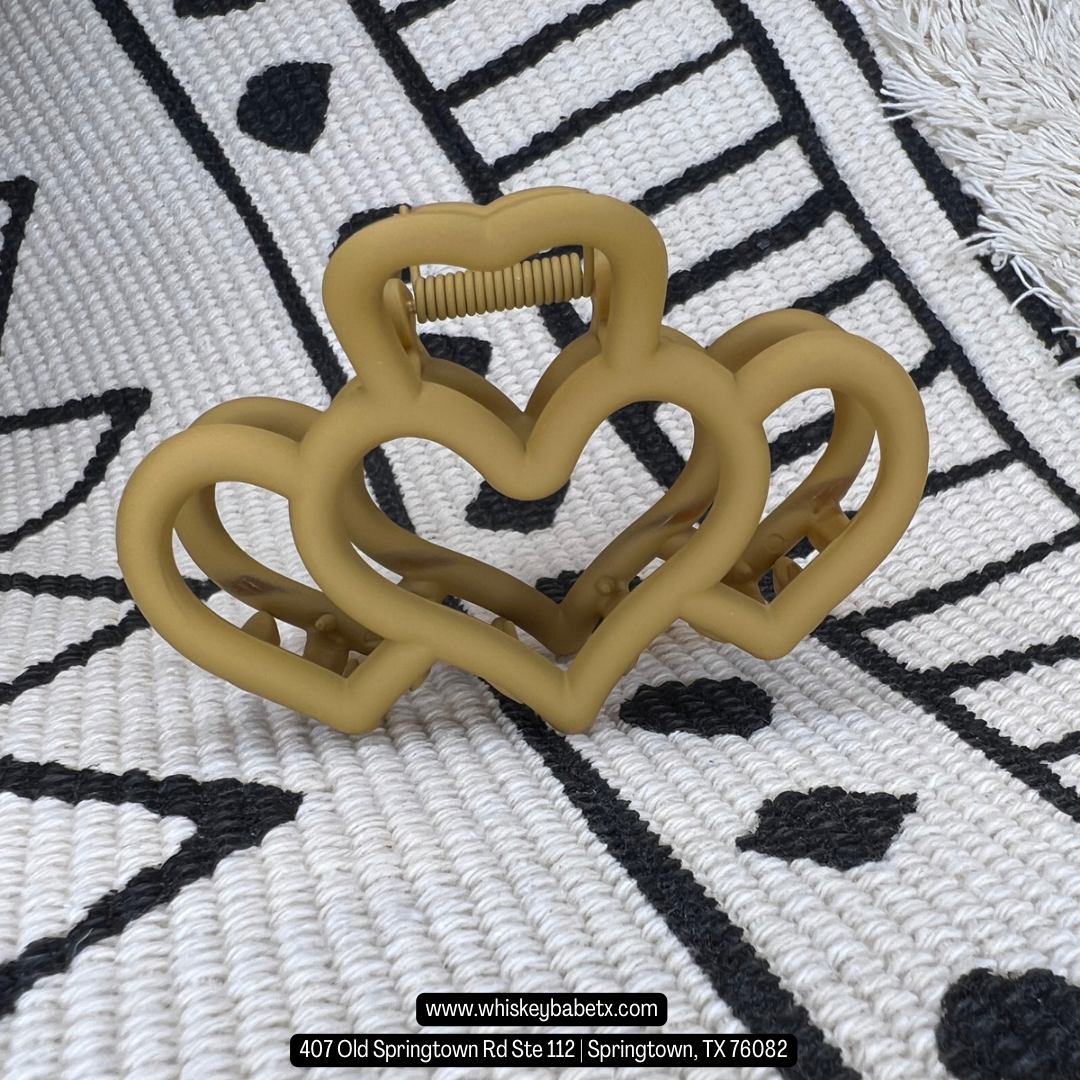 Heart Claw Clips