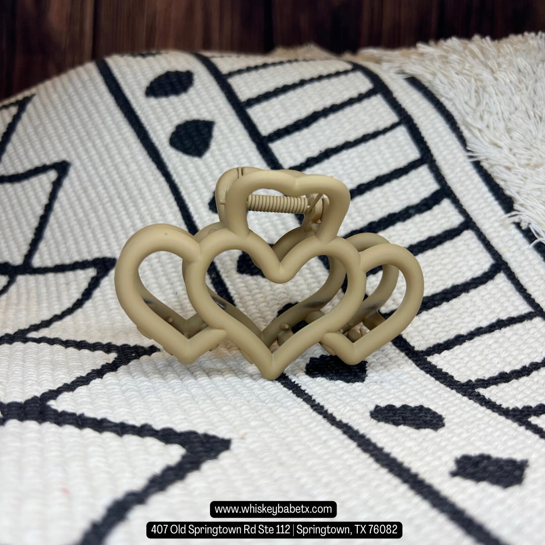 Heart Claw Clips