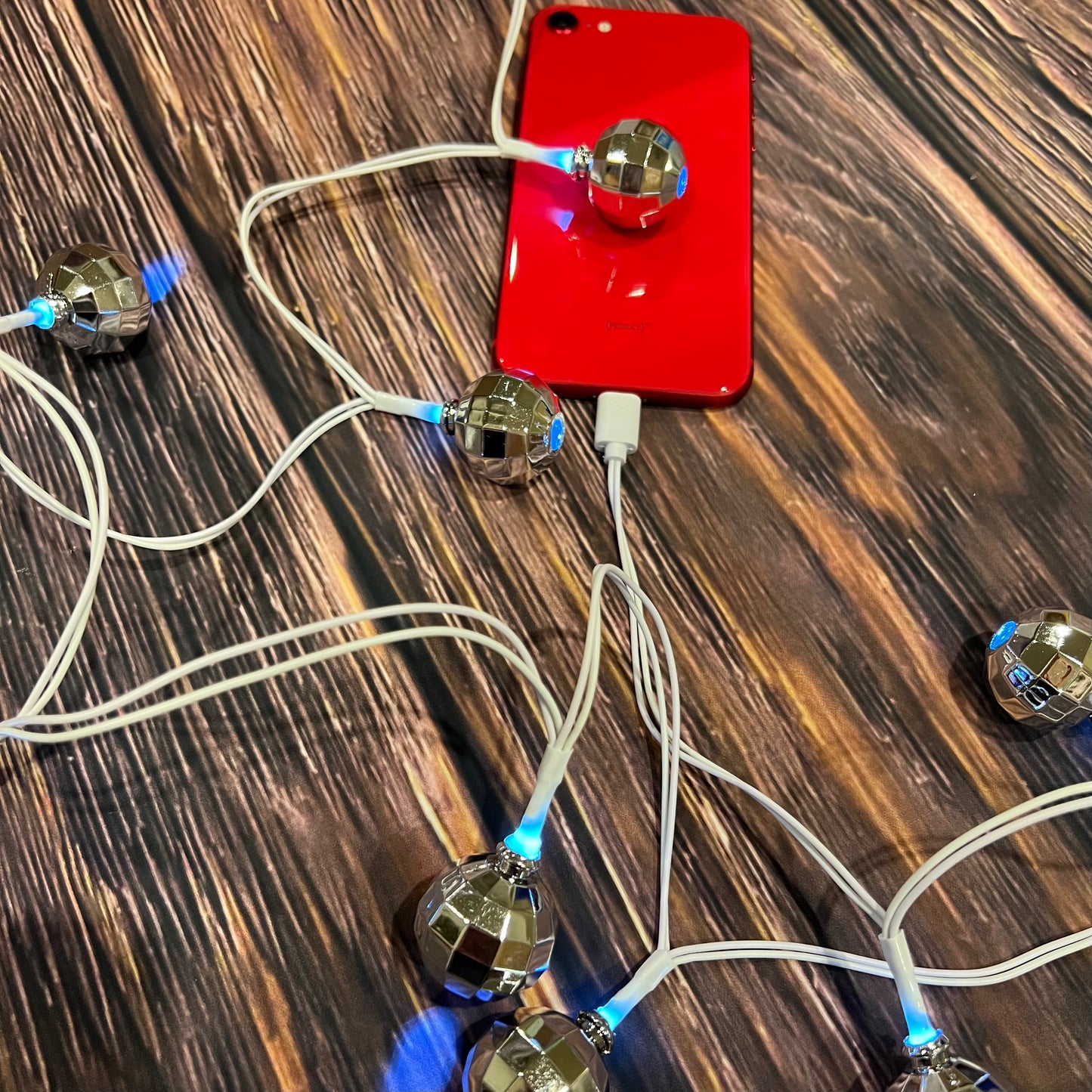 Disco Balls Lighted Charging Cable
