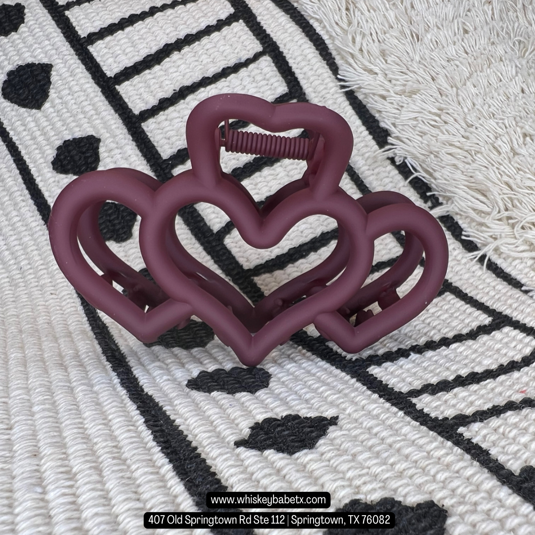 Heart Claw Clips