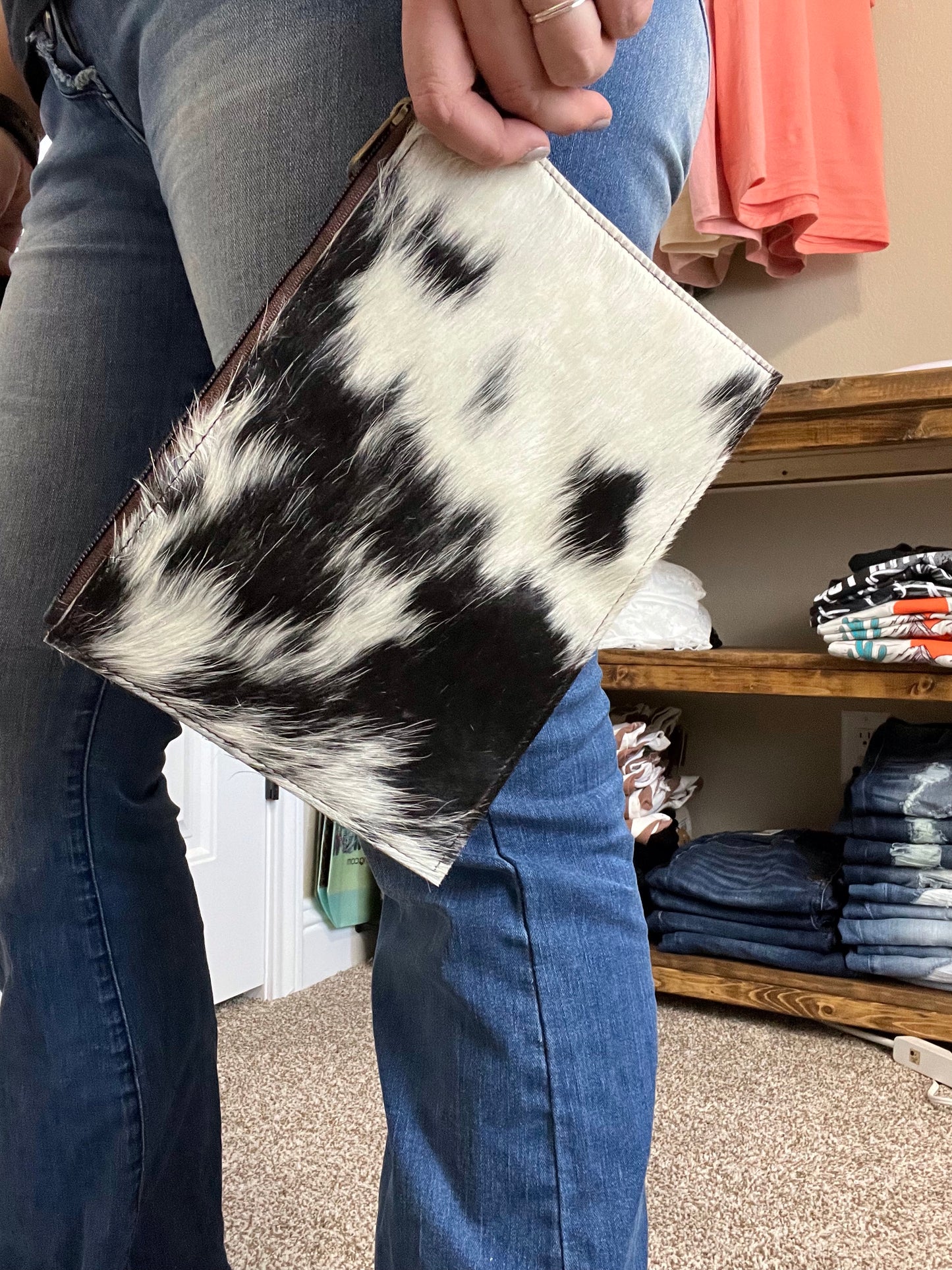 Hair on Hide Clutch