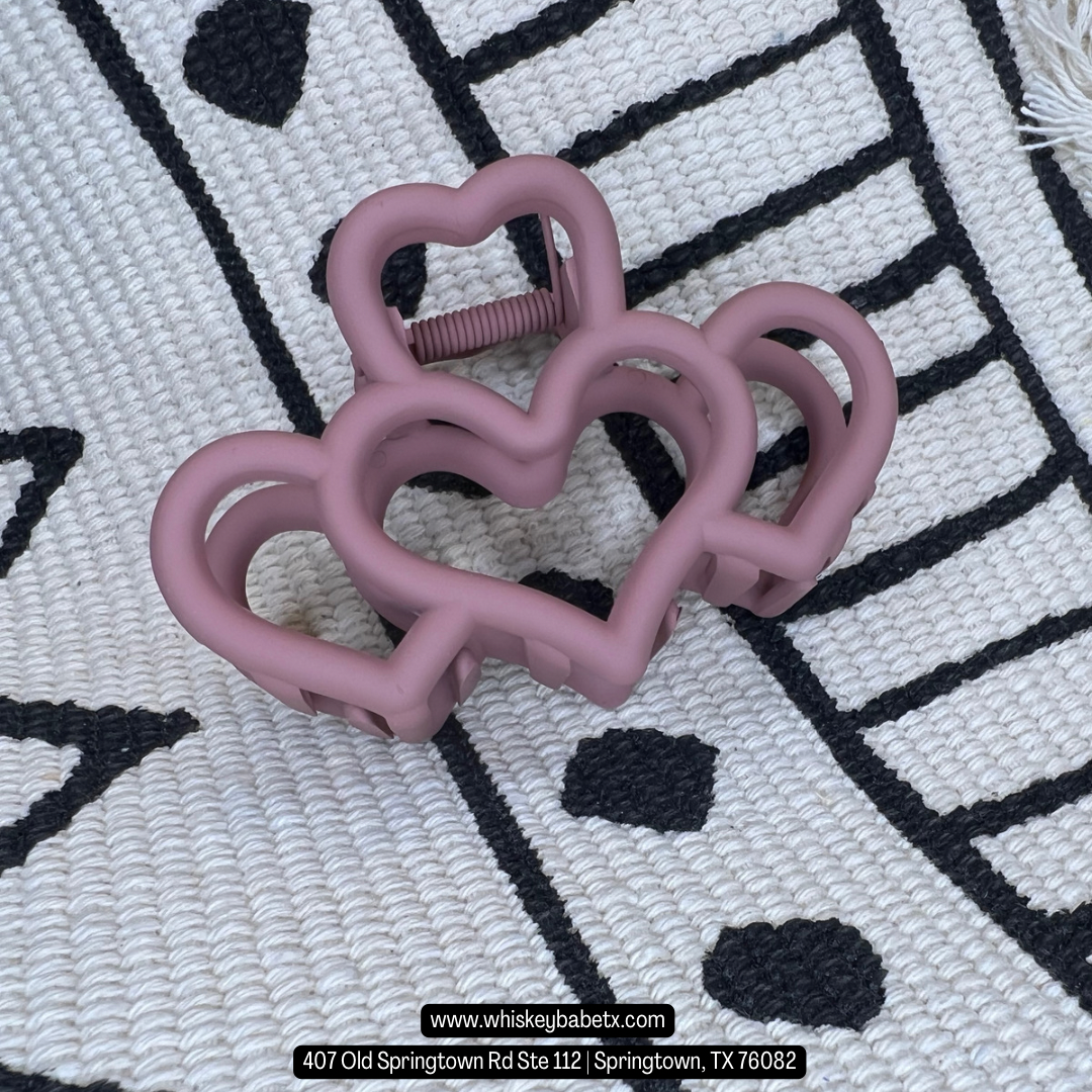 Heart Claw Clips