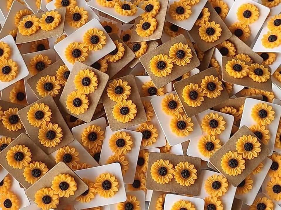Sunflower Stud Earrings