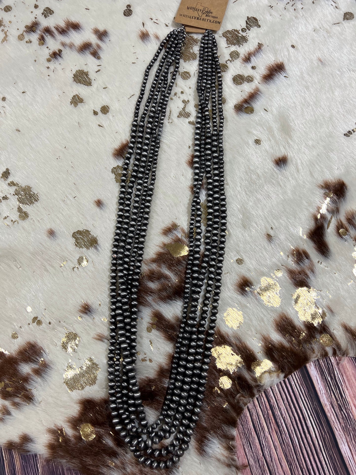 Faux Navajo Four Strand Necklace
