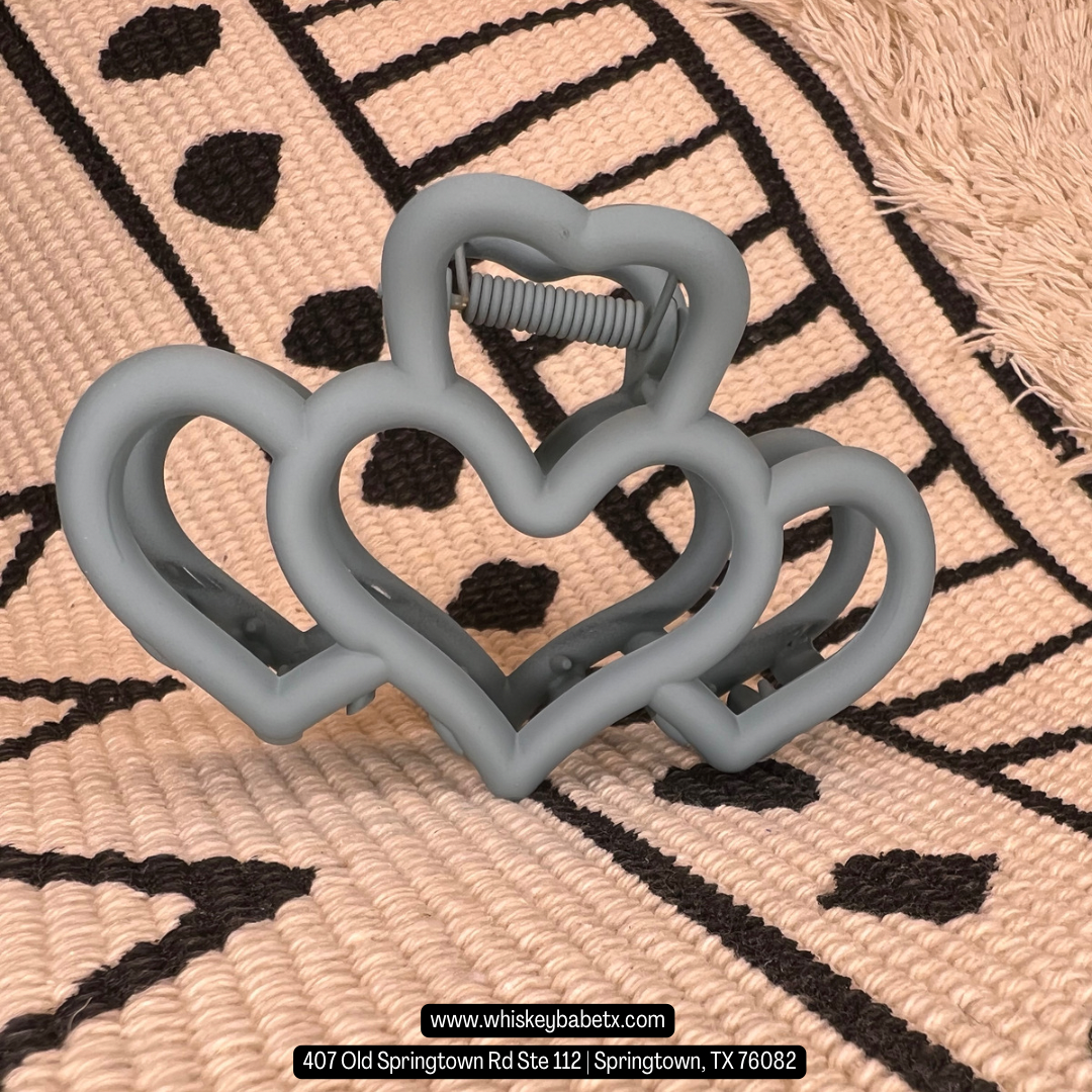 Heart Claw Clips