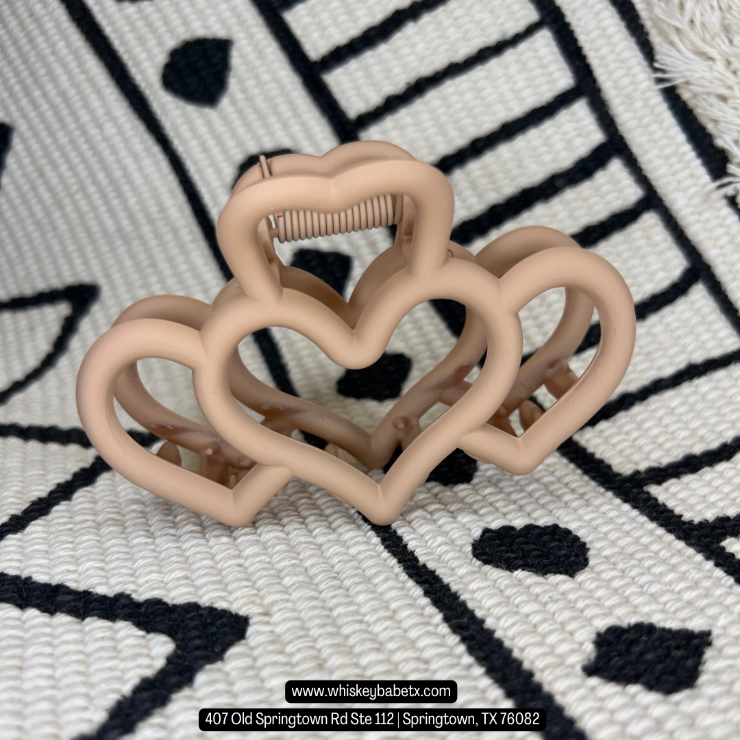 Heart Claw Clips
