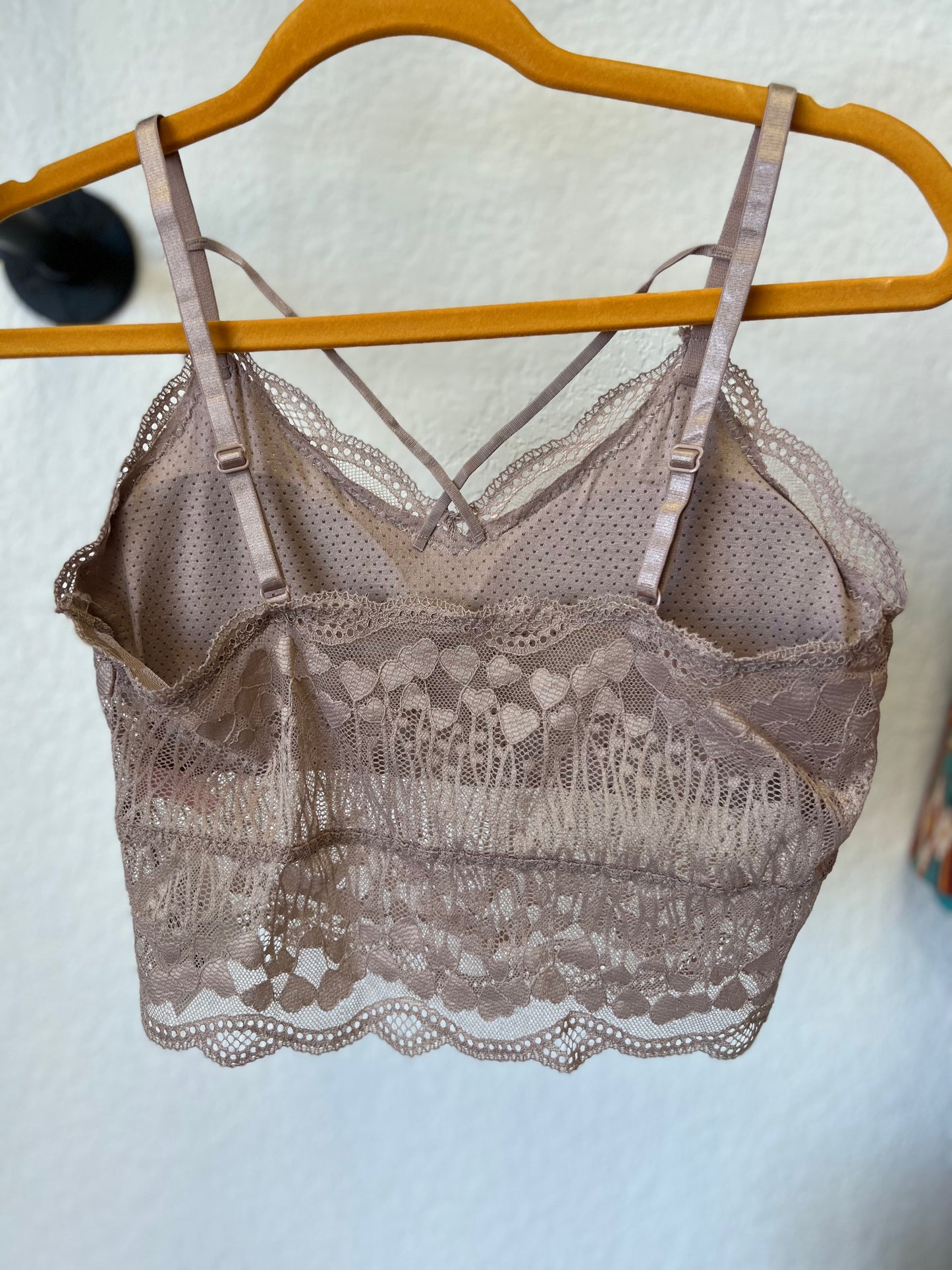 Luna Lace Bralette in Crepe