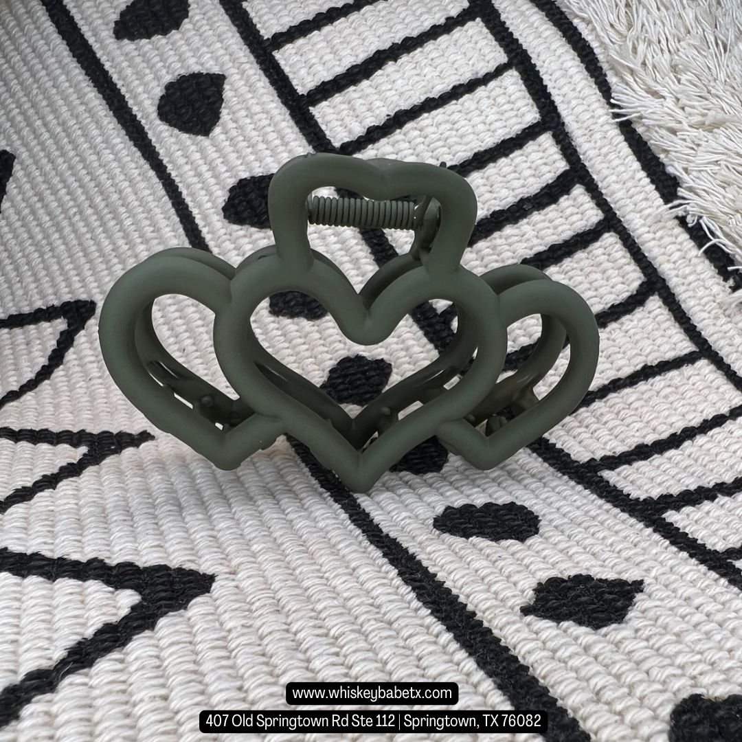 Heart Claw Clips