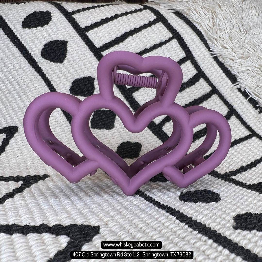 Heart Claw Clips
