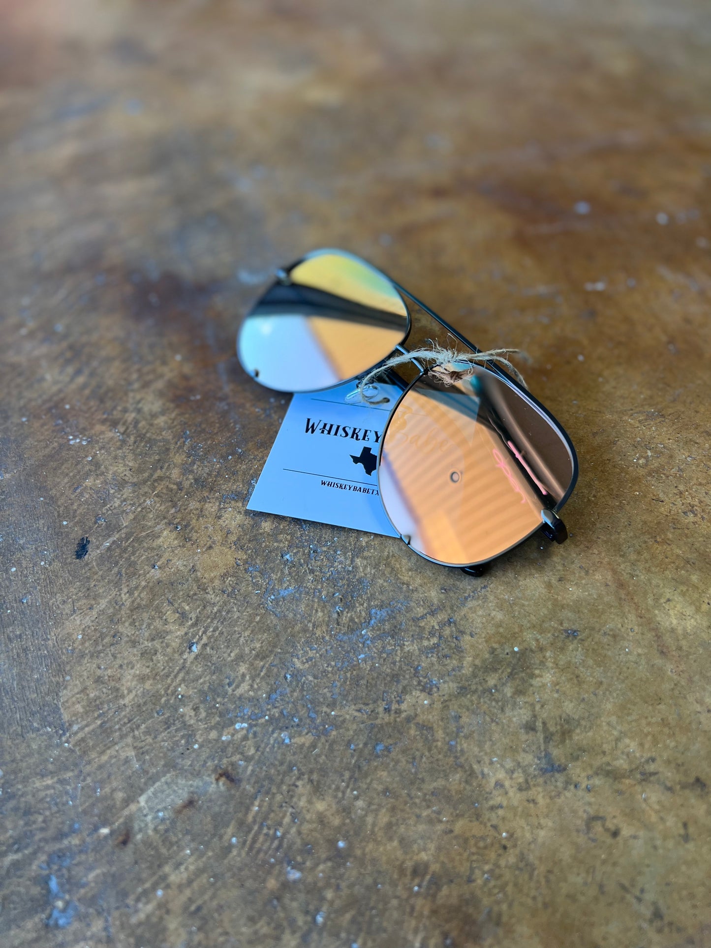 Blair Aviator Sunglasses Gunmetal/Pink