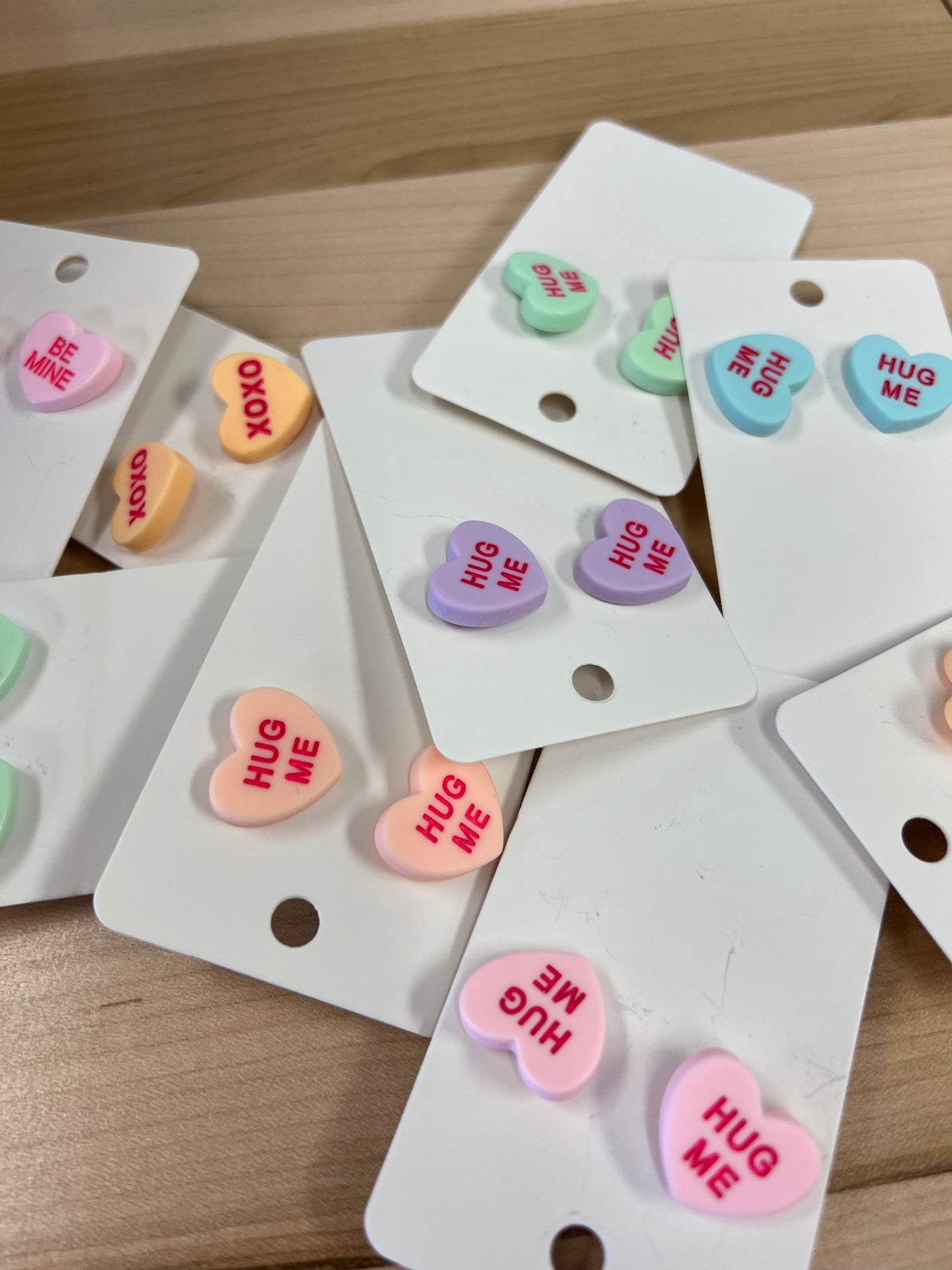 Candy Heart Stud Earrings