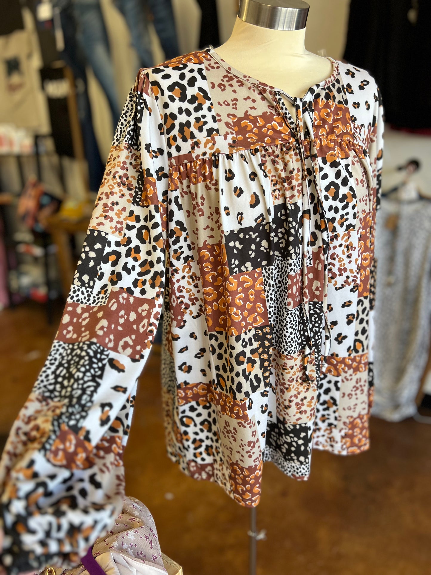 Alexis Animal Print Top