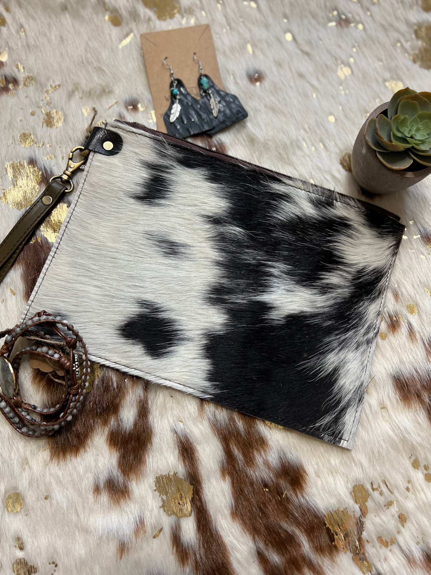 Hair on Hide Clutch