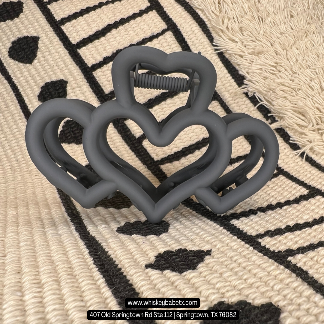 Heart Claw Clips