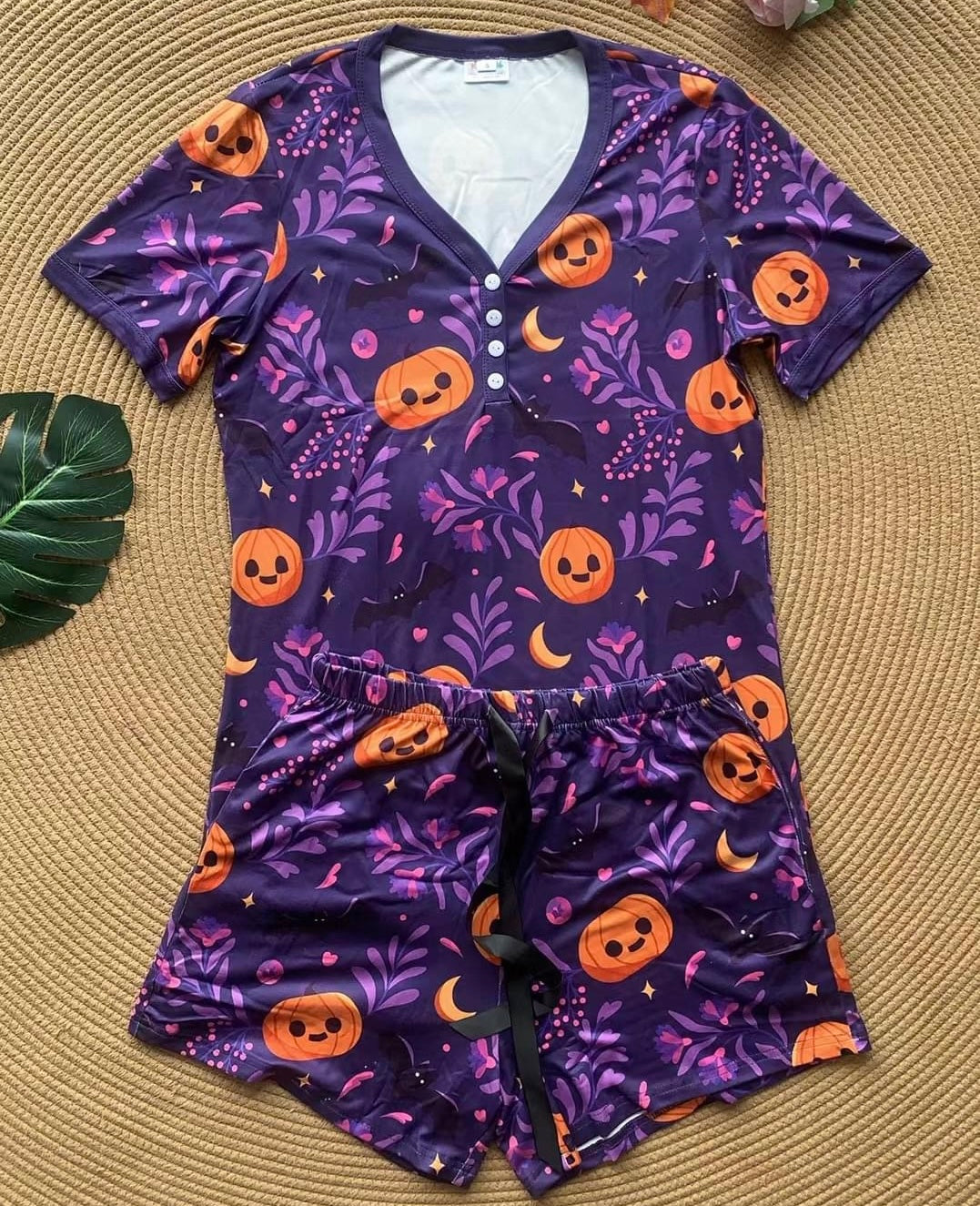 Pumpkin PJ Short Set