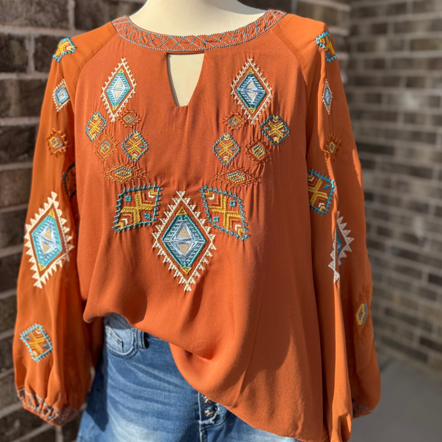 Desert Sky Embroidered Blouse