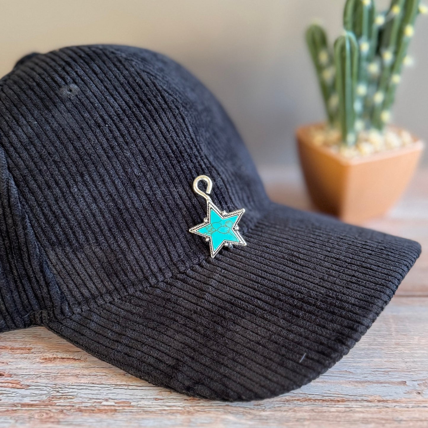 Turquoise Skies Star Hat Clip Charm