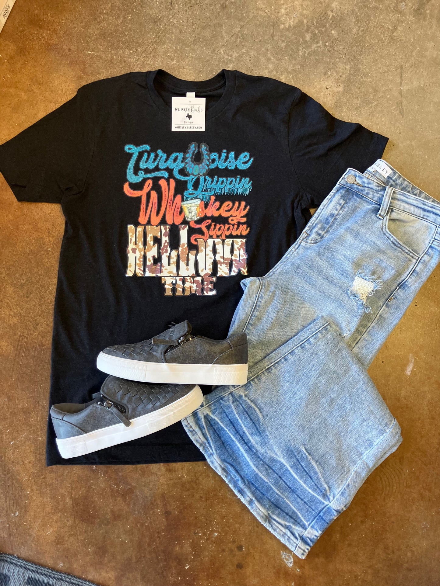 Shiloh Distressed Flare Jeans