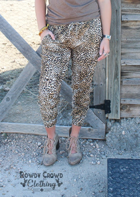 Leopard Print Joggers
