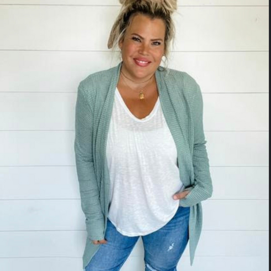 Teal Lola Cardigan OS