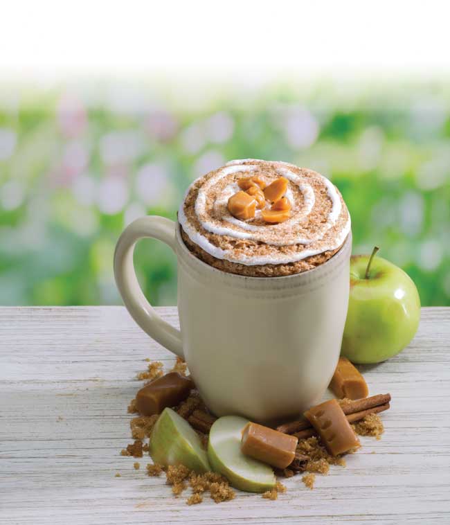 Caramel Apple Cinnamon Microwave Muffin Single