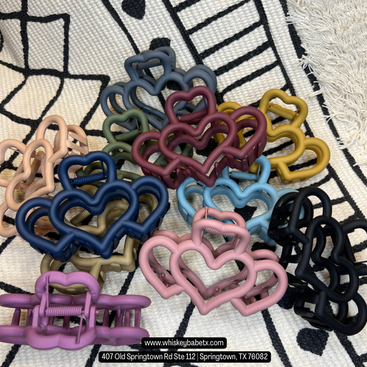 Heart Claw Clips