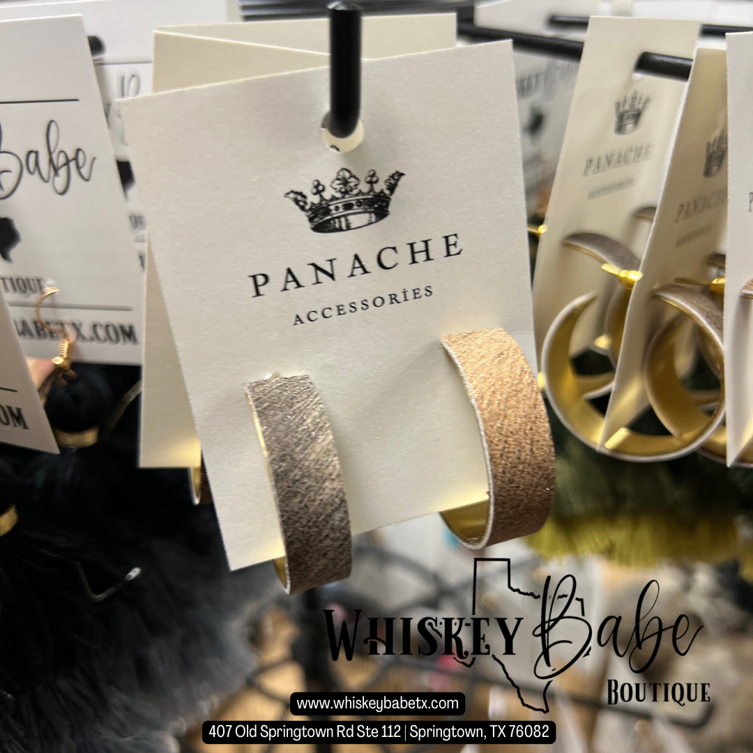 Panache Animal Print Hoop Earrings