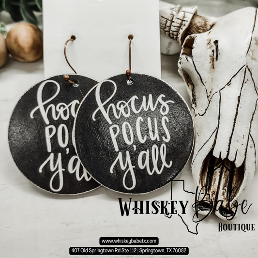 Hocus Pocus Y'all Earrings
