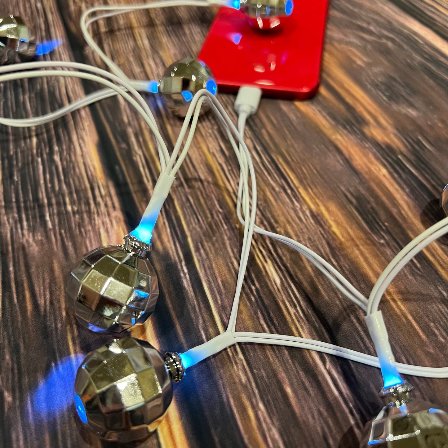 Disco Balls Lighted Charging Cable