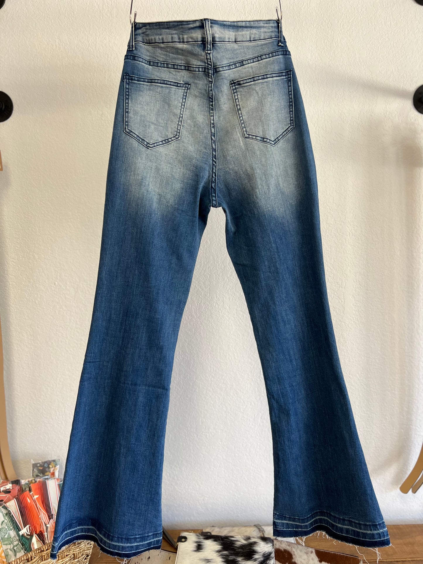5 Star Button Flare Jeans