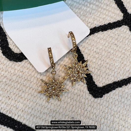 Sparkle Star Burst Earrings