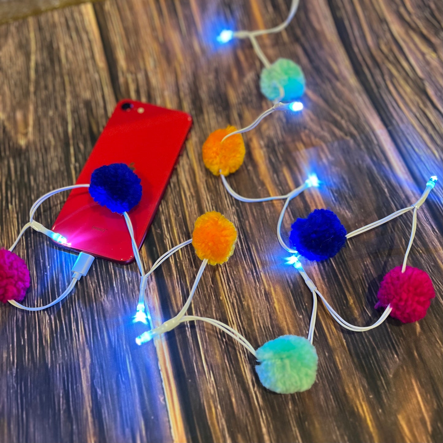 Lighted Pom Pom Charging Cable