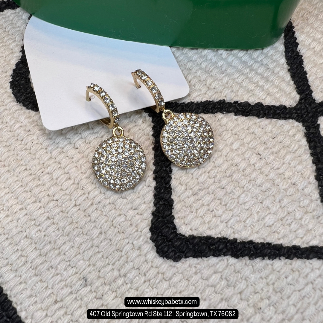 CZ Huggie Love Earrings