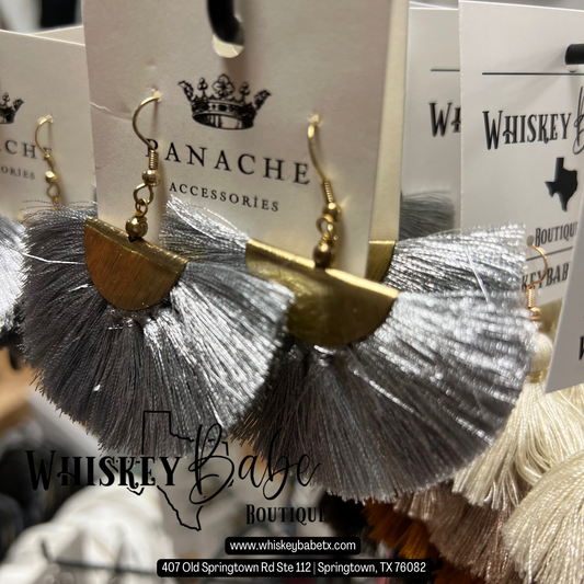 Panache Silver Fringe Earrings