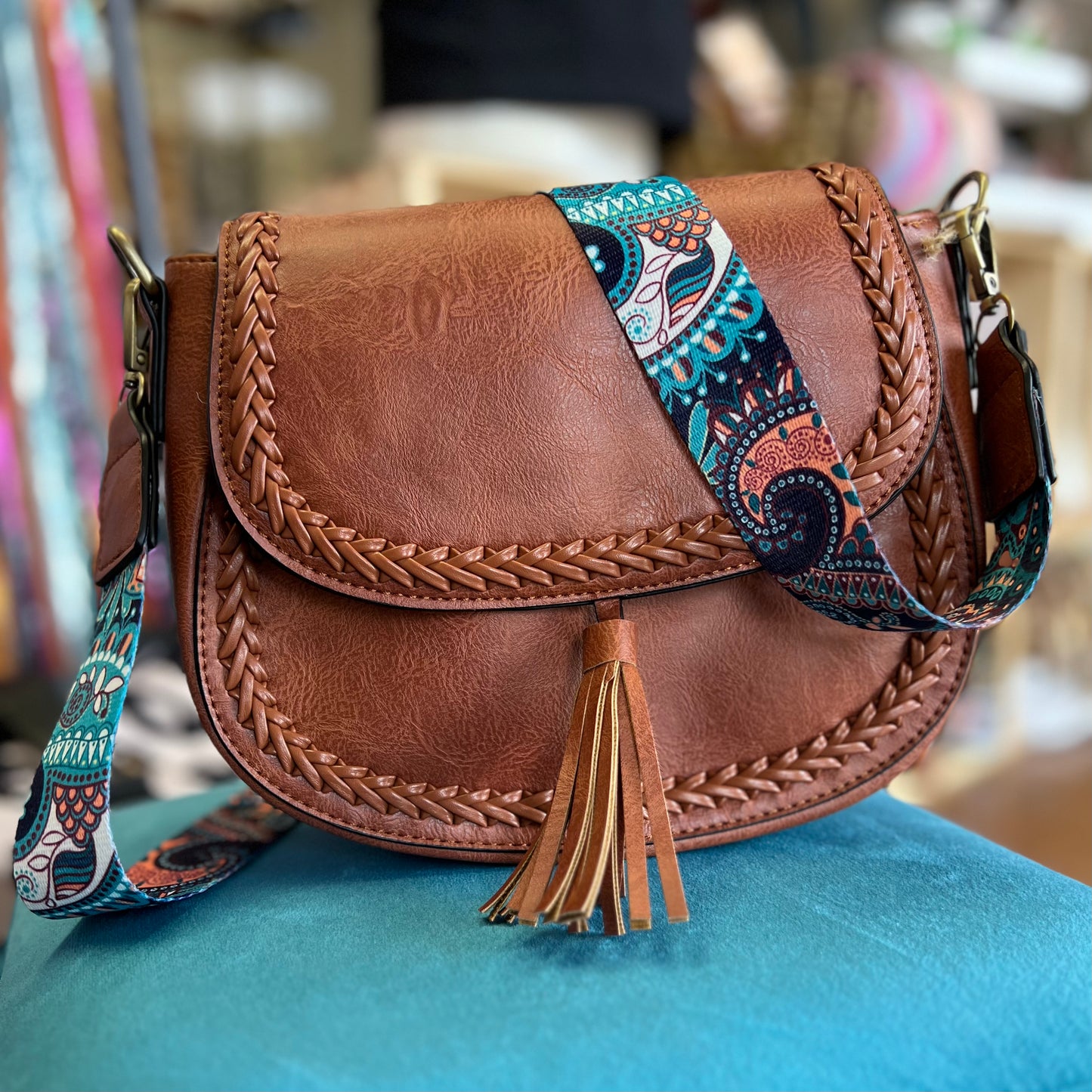 Saddlebag Purse Brown