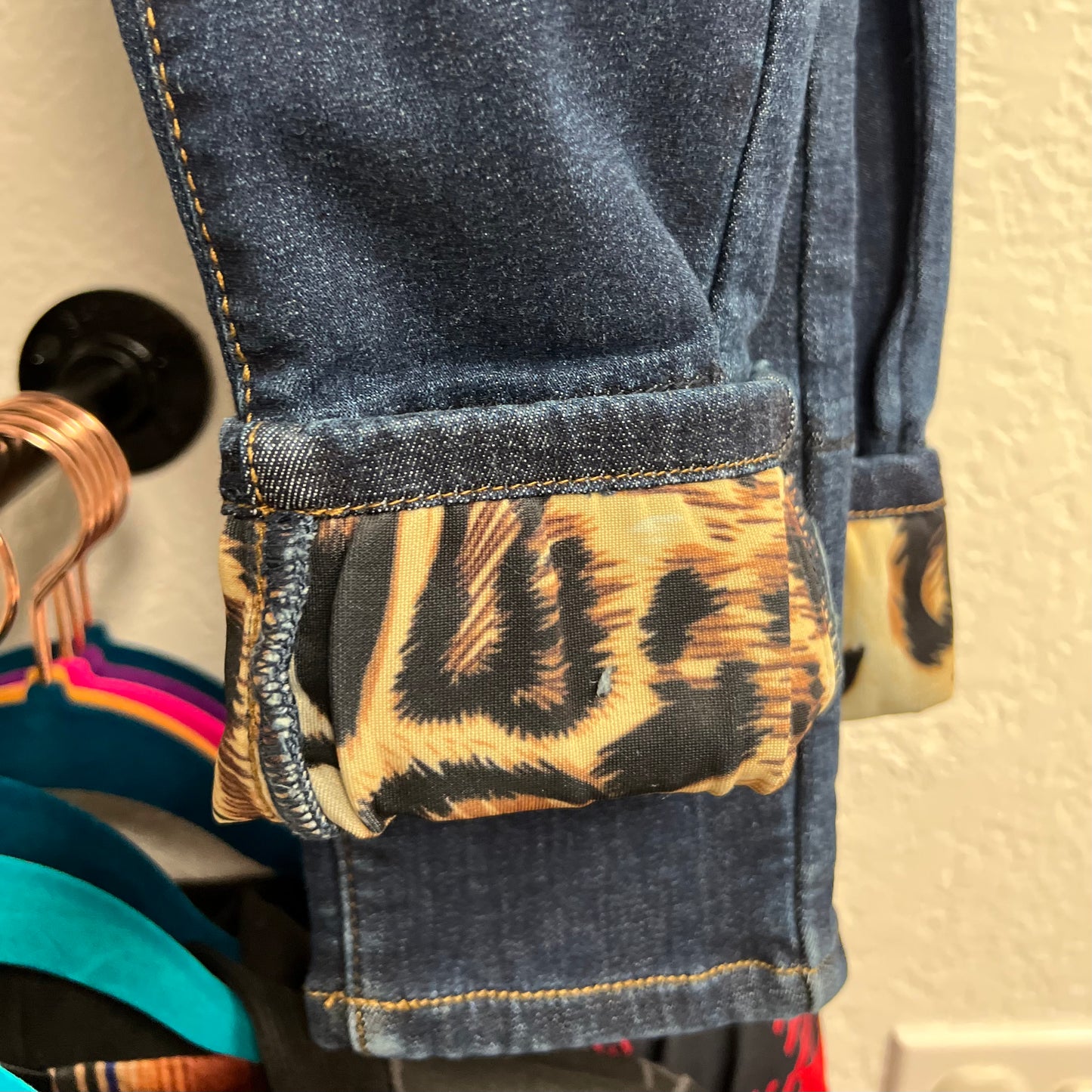 KanCan Leopard Patch Skinnie Jeans