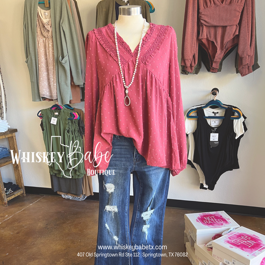 The Savannah Burgundy Top