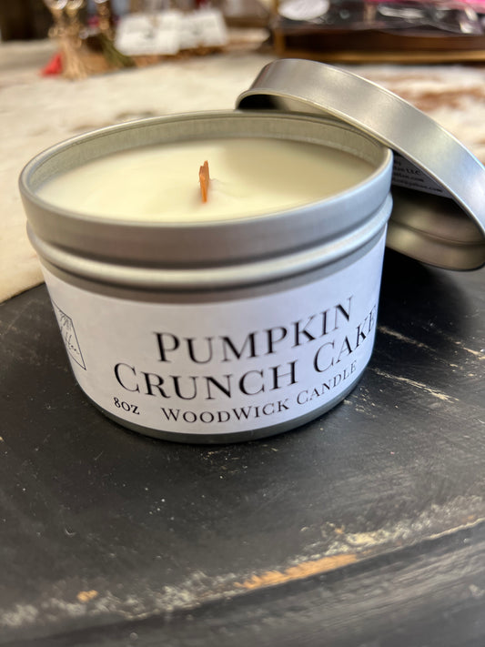 Pumpkin Crunch Cake Candle with Wood Wick