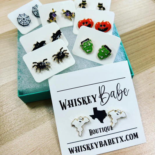 Halloween Stud Earrings Stainless Steel